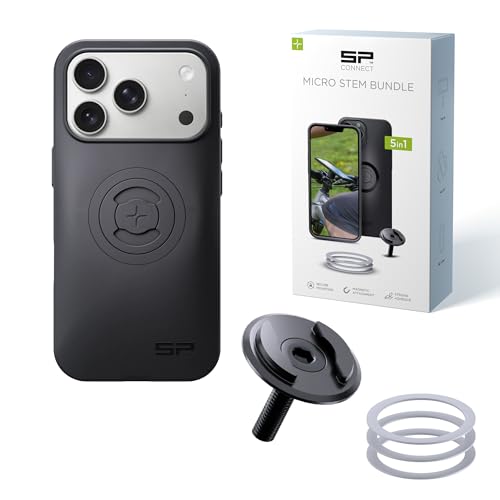 Support vélo Micro Stem Bundle SP CONNECT pour sécuriser votre iPhone 17 Pro sur la potence