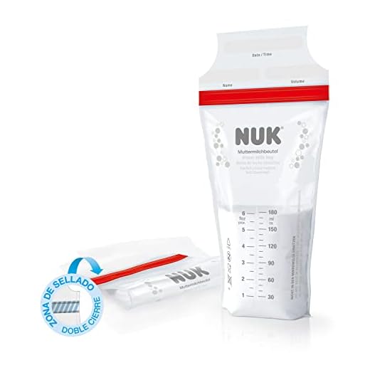 NUK bolsa de leche materna | 180 ml | 25 unidades