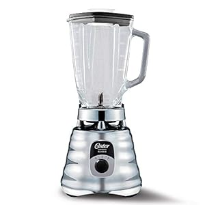 Oster Original 3 Speed Chrome Blender, 6 Times more Durable Motor, 10 Times Stronger, 5 Cup Glass Jar