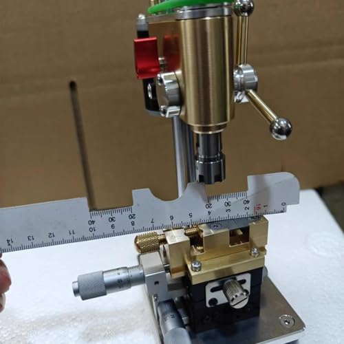 Precision bench drill, multi-function variable speed bench drill press with digital display and adjustable voltage for watch repair