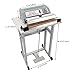 INTBUYING 110V Foot-pedal Sealing Machine with cutter Foot-pedal Sealer 3mm/0.6mm Sealing Width Fast Sealing Machine for Plastic Bag