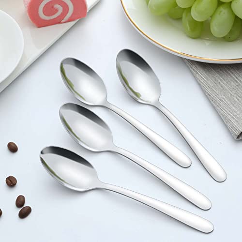 Gymdin 36 Pieces Teaspoons Set, 6.2 Inches Spoons Set, Stainless Steel Teaspoons Silverware, Small Spoons, Mirror Polished & Dishwasher Safe, Tea Spoons Suitable For Home, Kitchen And Restaurant #TOP5