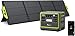 FOSSIBOT Powerstation 2400W AC Ausgängen (4800 W Peak) F2400, Stück mit 200W Solarpanel Power Station, 1100W Superschnelles Tragbare Solargenerator für Zuhause, Camping, RV und Notfall