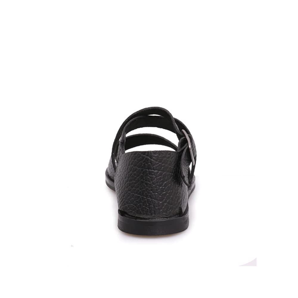 Felmini - Scarpe Donna - Innamorarsi Com Carol C047 - Sandali Piatte - in Pelle Genuina - Nero