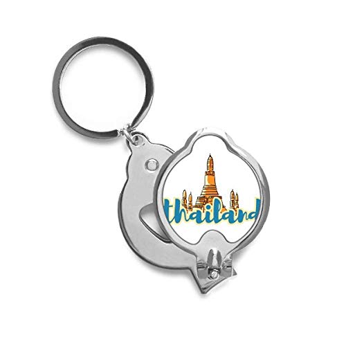 Coupe-ongles Thaïlande Wat Kaew Haw PHA avec illustration souvenir de voyage