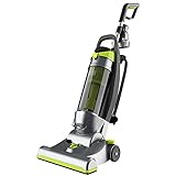 BLACK+DECKER Bagless Upright Vacuum Cleaner with Anti-Allergen HEPA Filer, Corded 1,200 Watt Motor & 5-Position Carpet Height Settings, Gray (BDXURV309G)