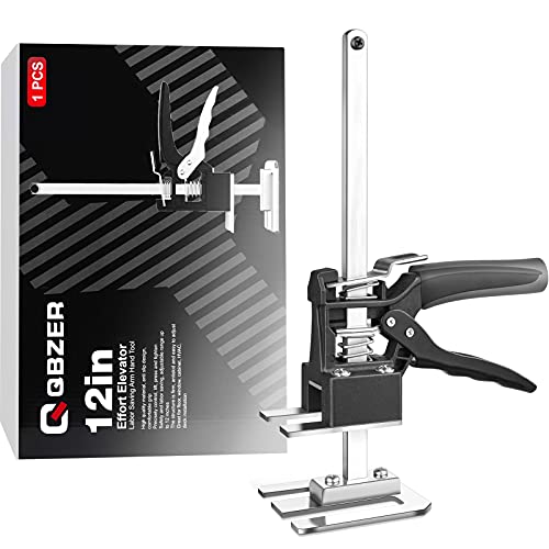 QBZER Effort Elevator | 12-Inch Labor Saving Arm Jack,Drywall Lift Hand Tool for Door Panel Lifting,Board Lifter,Cabinet Jack and Wall Tile Height Adjuster,Gift for Father and Husband