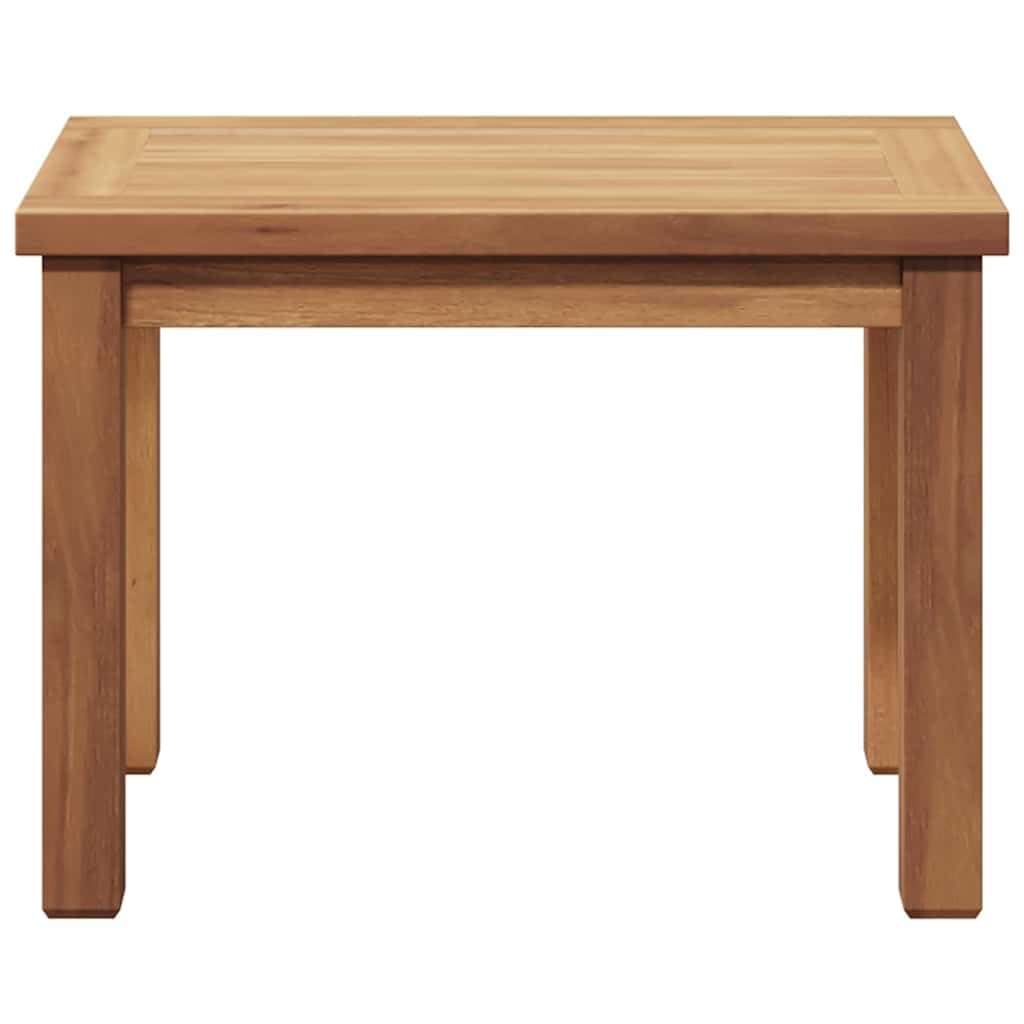 vidaXL Couchtisch Braun 50 x 35 x 36 cm Massivholz Teak, Garten und Terrasse, moderner Couchtisch, Outdoor-Möbel aus Teakholz, zeitgemäßes Wohnen