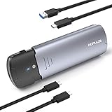 【Werkzeuglose Installation】 Dieses SSD-Gehäuse USB 3.0 ermöglicht eine schnelle und einfache Installation ohne Werkzeug. Zum Öffnen schieben und schieben Sie die SSD mühelos hinein. Schließen Sie dann die Abdeckung. Kompakt und tragbar mit einer schlanken Aluminiumhülle können Sie den SSD-Caddy problemlos in Ihrem Rucksack tragen und sind somit ein großartiger Begleiter für Geschäftsreisen.