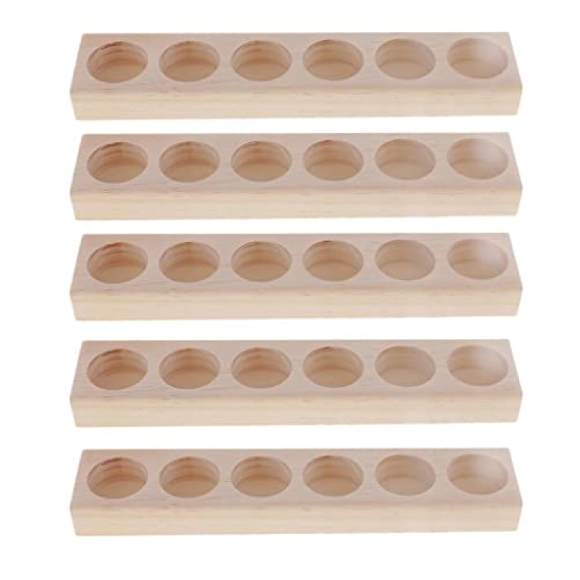 Wood Essential Oil Display Stand, 6 Bottle Capacity
