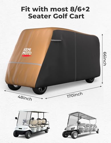 Housse de chariot de golf KEMIMOTO étanche pour modèles 2 à 8 passagers - 7