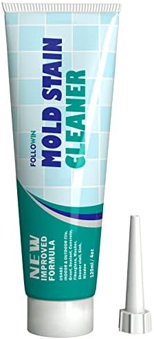 FOLLOWIN Household Mold and Mildew Stain Cleaner for Washing Machine Washer, Grout Sealant, Mold Stain Remover Gel for Tiles, Bathroom,Bathtub,Home Sinks,Showers 4oz