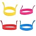 Price comparison product image 4 Pack Nonstick Silicone Egg Ring Pancake Mold, Round Egg Rings Mold