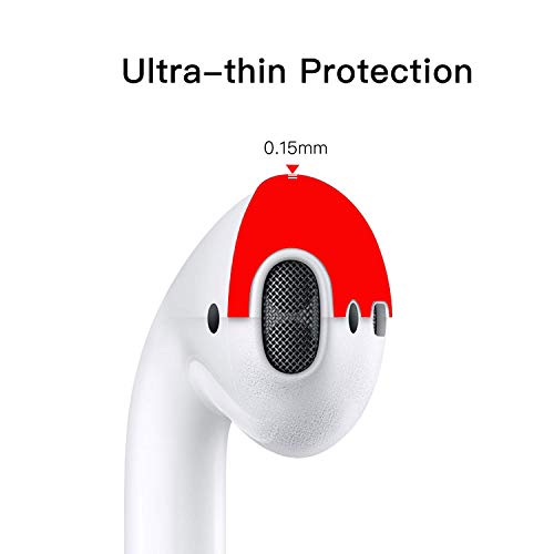 DamonLight Almohadillas de Silicona para Auriculares de Apple Airpods (2 Pares)(Blanco)