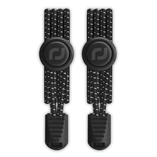 RJ-Sport Tieless Elastic Shoe Laces - Heavy Duty No Tie Shoelaces for Kids and Adult with Strong Lock and Speed Shoestrings