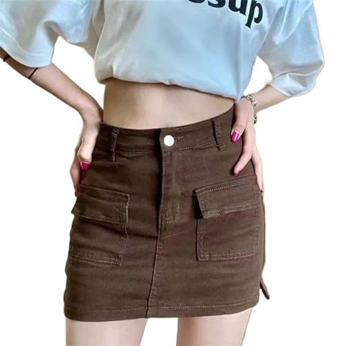 Mini jupe denim femmes moulante qui galbe les hanches sans risque de reflet