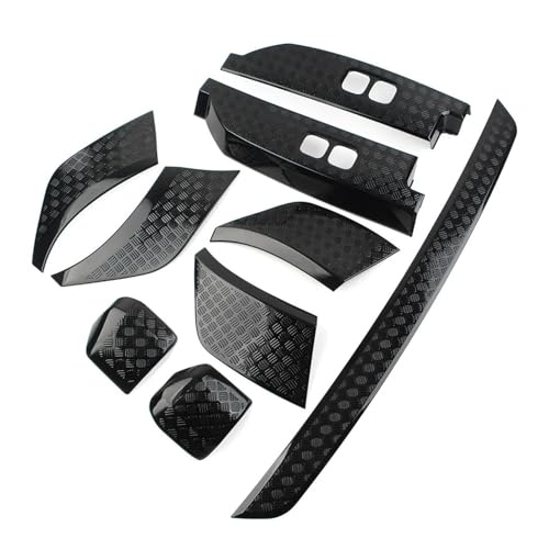 Kits de carrosserie Defender 90 110 moulures latérales noir brillant 9 pièces