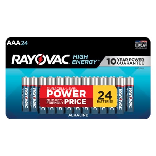 Rayovac High Energy AAA Batteries (24 Pack), Alkaline Triple A Batteries