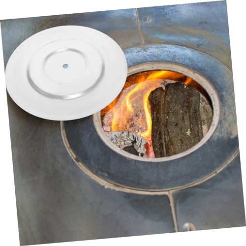 Zerodeko Zubehör für Holzöfen kaminofen zubehör kaminzubehör Brennerdeckel runde Ofenabdeckung Unterlegscheiben brennende Herdabdeckung Universaldeckel für Herd runden Kochfeld Holzofen 26c – Bild 5