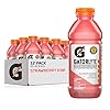 Gatorlyte Rapid Rehydration Electrolyte Drink, Strawberry Kiwi, Specialized Blend of 5 Electrolytes, Lower Sugar, No Artificial Sweeteners or Flavors, 20 fl oz Bottles (12 Pack)