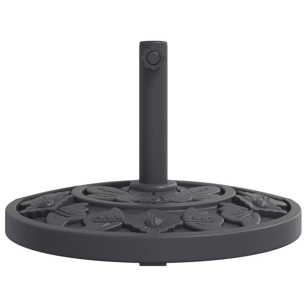 vidaXL Base de Parasol pour mâts Ø38 / 48 mm 9 kg Demi-Rond