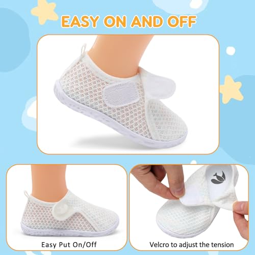 Image of FEETCITY Boys Girls Water Shoes Kids Aqua Socks Quick Dry Barefoot for Beach Swimming Pool