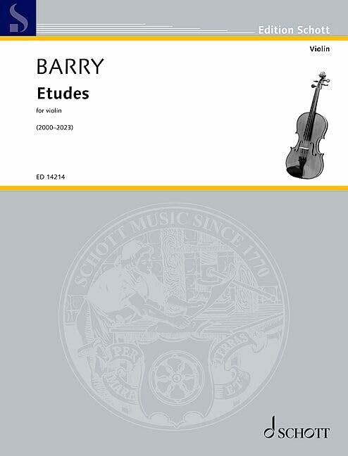 Études pour violon partition de musique pour l'apprentissage
