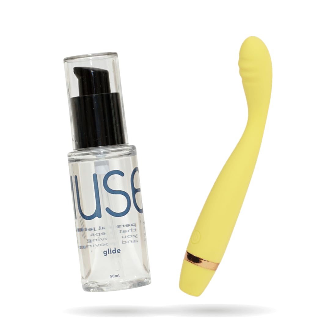 MyMuse Combo - Glide Aloe Water Based Lube (50 ml) and Groove Electric Stress Relief Massager - Lemon Tart-image-32