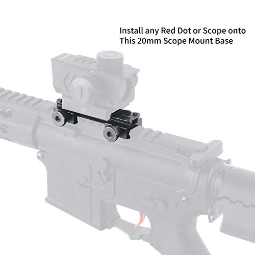 ToopMount Picatinny Rail, 8 Slots Riser Rail, 20mm Standard Picatinny ...