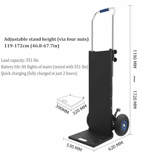 Carretilla eléctrica para escaleras Heavy Duty 1200W miniatura 5