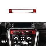 CKE Genuine Real Carbon Fiber Dashboard Center Console Time Display Cover Trim Panel Frame for...