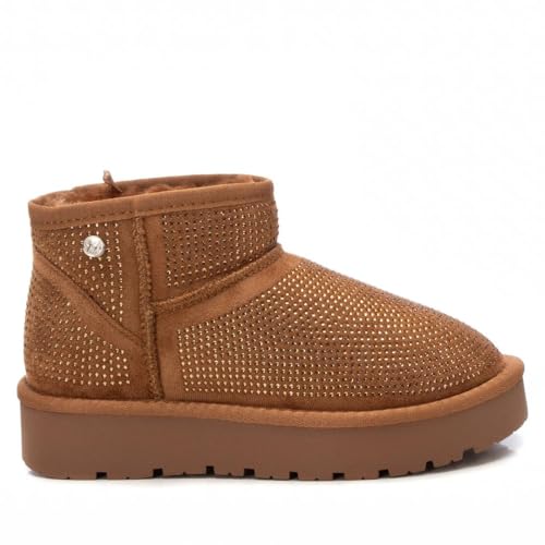 XTI - Botín Niña Camel - Calzado Cómodo y Versátil - Moda casual - Modelo 15102102 (Talla 32)
