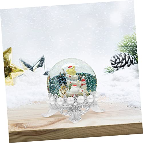 Ciieeo 10 Pcs Camiseta De Cristal Coroa Suporte De Esferas Suportes Metálicos Esfera De Cristal Most