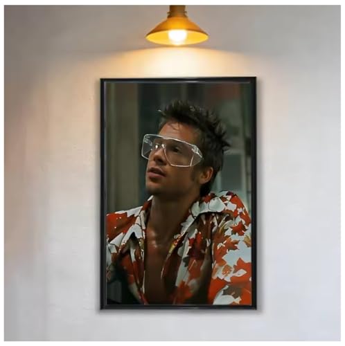 Poster Brad Pitt impression toile tableau salon 50x70cm MZOwallpaper