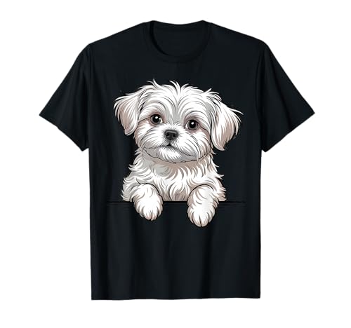 Lustiger maltesischer Welpen-Hundeliebhaber T-Shirt