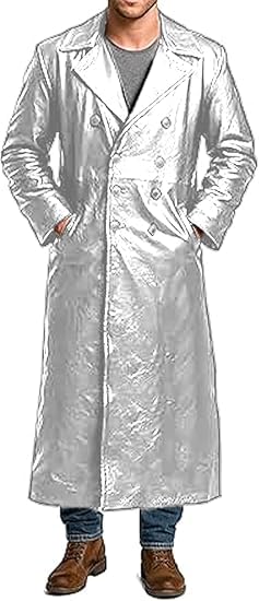 Chaqueta Hombre Faux Leather Largo Otoño Invierno miniatura 2
