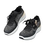 Comode: dotate di una cerniera laterale abbinata ai lacci, queste scarpe da ginnastica da donna consentono di indossarle e toglierle rapidamente, facendoti risparmiare molto tempo.