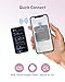 Zoom Vlog Selfie Monitor Screen for Phone,TELESIN Magnetic Back Camera Monitor iPhone 11-17 Series & Android,Wireless iPhone Mirror Screen for Photo/TikTok Live Stream/Vlogging, 3-Level Brightness