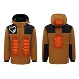 Gilet En Polaire Pour Homme Veste Polaire Double Face Sans Manches Plus Velours Extérieur Coupe-Vent Épaississement Gilet Doux Zip Intégral Polaire Gilet Gilet Chauffant Homme Et Femmes,Veste Chauffante Électrique Avec 11 Zones De Chauffage,Vêtements Chauffant Avec Chapeau Amovible,3 Réglages Chaleur(Pas De Batterie)Veste Chauffante, Gilet Chauffant Électrique Pour Homme/Femme Avec 3 Modes De Chauffe Vêtement De Chauffage Lavable Pour Ski Plein Air Randonnée Hiver Moto Chasse Camping