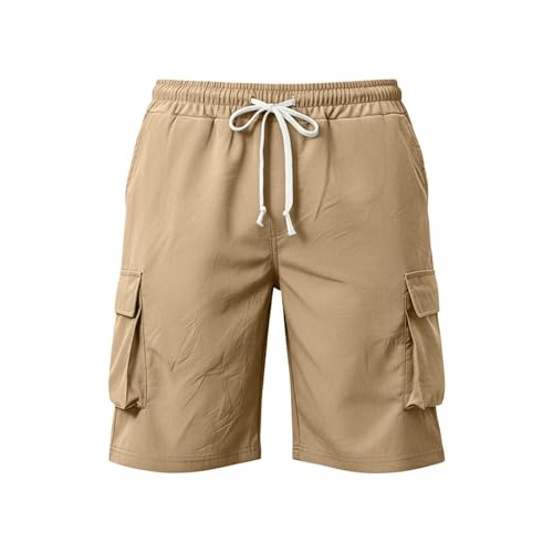 Pantalon Jogging Homme Cargo en Coton Léger avec Poches