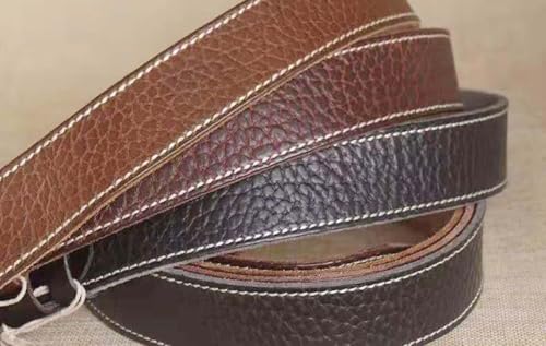 Men's Belt Perforated Cowhide Belt Pin Buckle Washed Vintage Belt Work Casual Daily Belt 110-125cm3