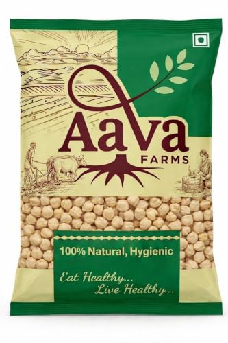 Aava Farms Kabuli Chana White Chickpeas Unpolished 480g (Whole)