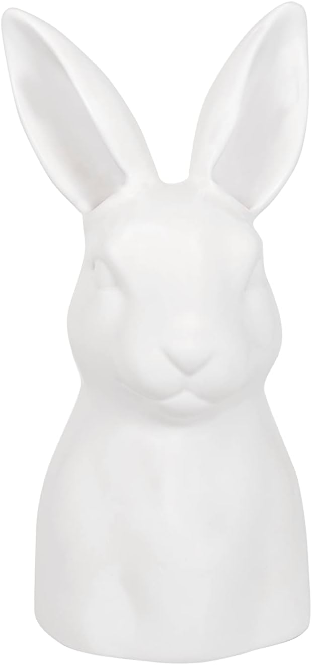 Amazon.com: Creative Co-Op White Ceramic Rabbit Vase : Home & Kitchen