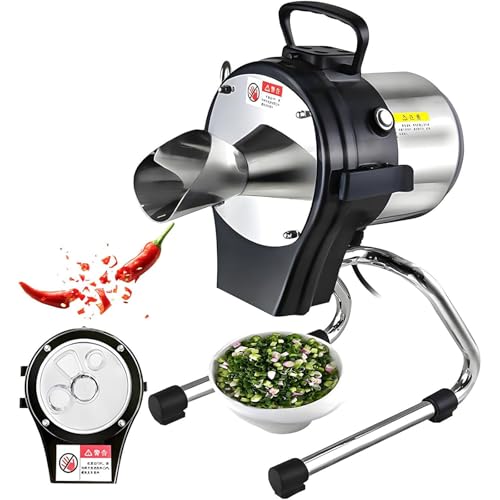 Cortador eléctrico de verduras para cebollas y hierbas con grosor ajustable y alta velocidad