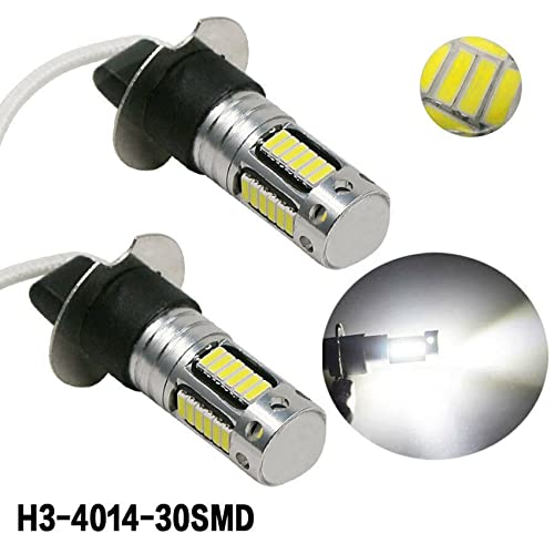 Kit luces H3 LED antiniebla 6000K de conducción diurna superbrillante 4