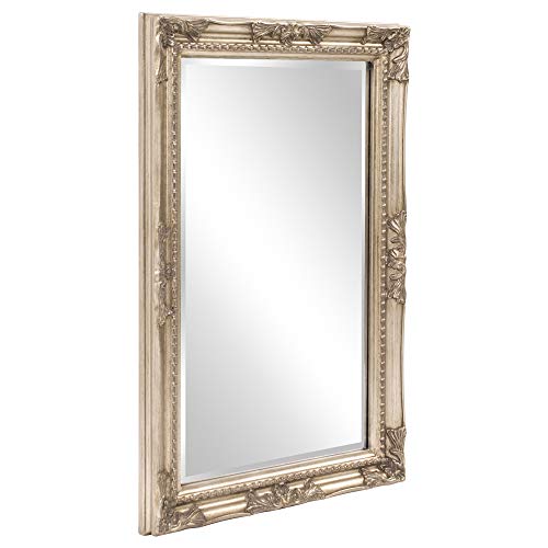Howard Elliott 60016 Queen Ann Mirror, Antique Silver Leaf #TOP7