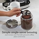 Hamilton Beach 2-Way 12 Cup Programmable Drip Coffee Maker & Single Serve Machine, Glass Carafe, Auto Pause and Pour, Black (49980R) - Image 3