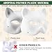 Therian Cat Mask Craft Kit - Set of 2 with Pre-Felted Mask Base, Mesh, Artificial long-haired fabric Artificial Fangs & Stickers All‑in‑One Box Unleash Your Inner Spirit