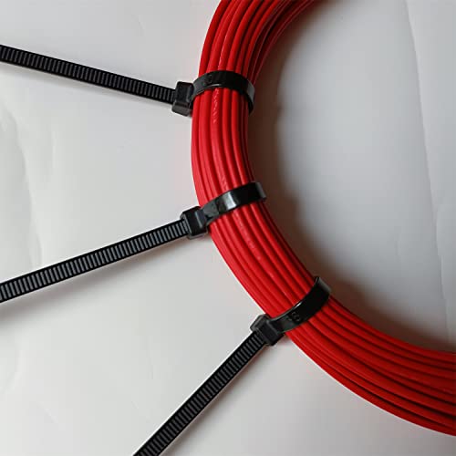 Zip Ties 6 Inch 1000 Pcs Cable Zip Ties With 18 Pounds Tensile Strength, Black Cable Ties, Self-Locking Nylon Tie Wraps For Indoor And Outdoor (6 Inch 1000 Pcs, Black) #TOP2