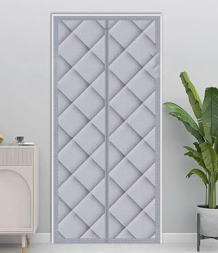 Rideau isolant magnétique thermique pour porte de sous-sol 160x210 - 7